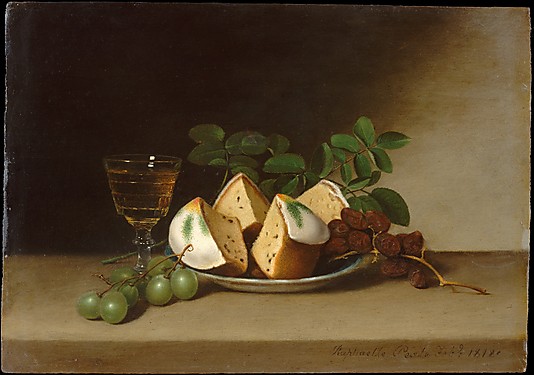R Peale. Still life with cake - 1818